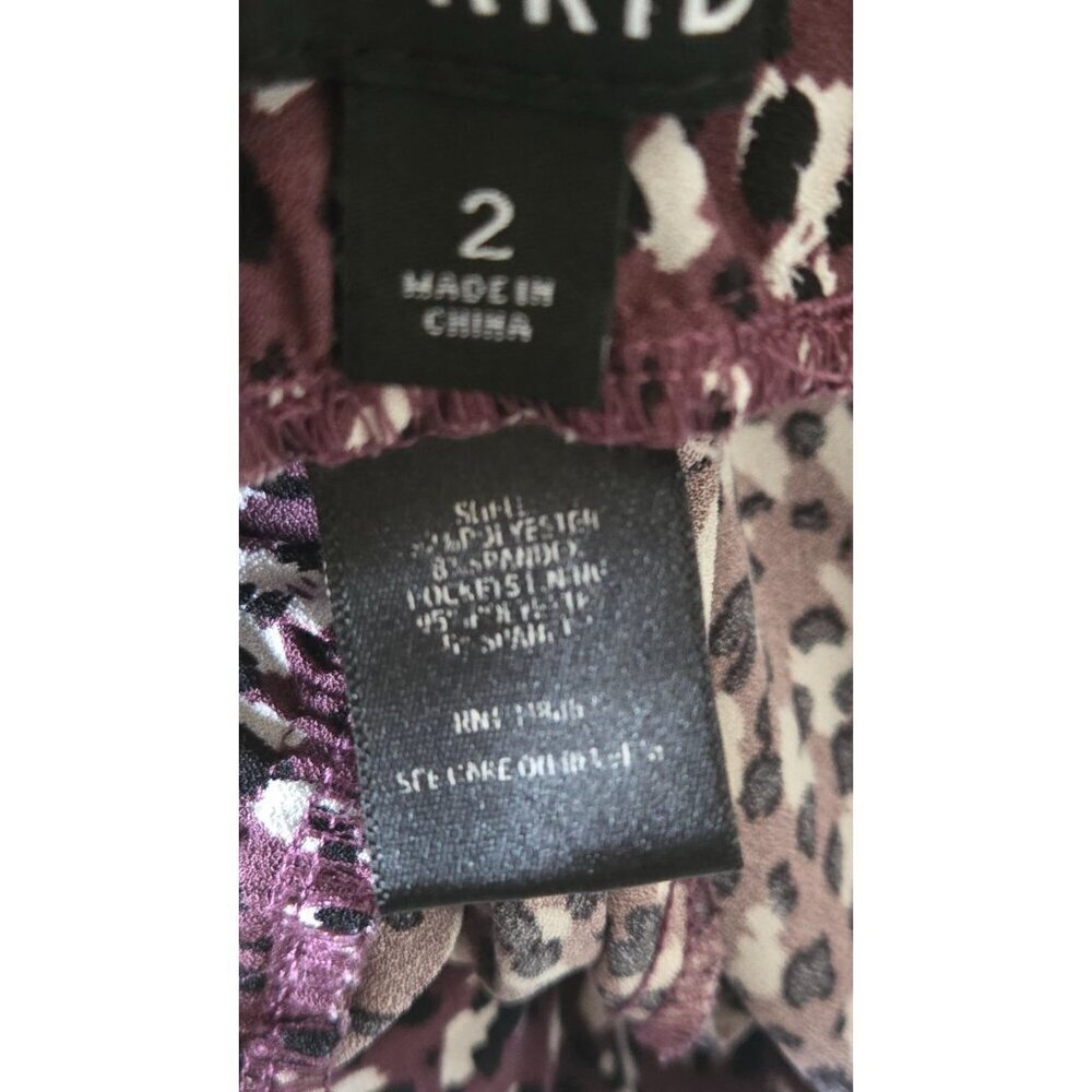 Torrid Pull on Pants Floral Stretch Waist Multicolor women's size 2X - Picture 5 of 8